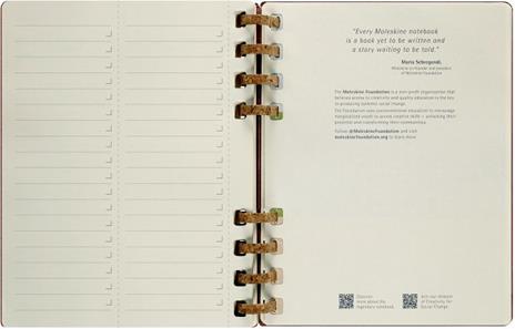 Planner Spiral Moleskine mensile orizzontale 2024, 12 mesi, XL, copertina rigida, Mandorla - 20, 4 x 25, 2 cm - 13