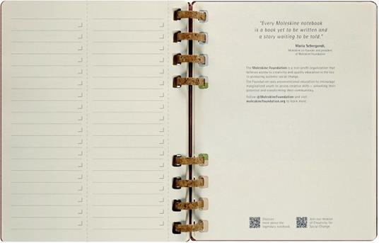 Planner Spiral Moleskine mensile orizzontale 2024, 12 mesi, XL, copertina rigida, Mandorla - 20, 4 x 25, 2 cm - 13