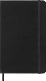 Agenda Moleskine giornaliera 2024, 12 mesi, Large, copertina rigida, Nero - 13 x 21 cm