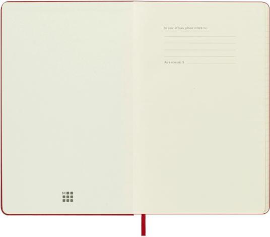 Agenda Moleskine giornaliera 2024, 12 mesi, Large, copertina rigida, Rosso scarlatto - 13 x 21 cm - 2