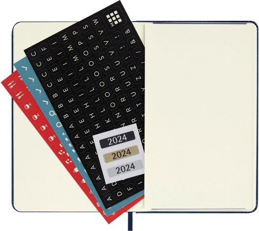 Agenda Moleskine giornaliera 2024, 12 mesi, Pocket, copertina rigida, Blu zaffiro - 9 x 14 cm - 5