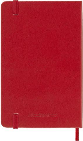Agenda Moleskine giornaliera 2024, 12 mesi, Pocket, copertina rigida, Rosso scarlatto - 9 x 14 cm - 6