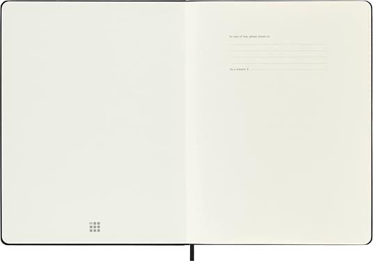 Agenda Moleskine PRO settimanale verticale 2024, 12 mesi, XL, copertina rigida, Nero - 19 x 25 cm - 3