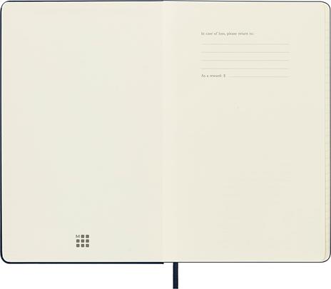 Agenda Moleskine settimanale 2024, 12 mesi, Large, copertina rigida, Blu zaffiro - 13 x 21 cm - 3