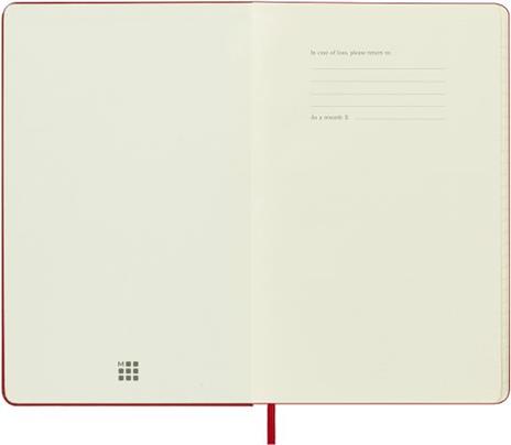 Agenda Moleskine settimanale 2024, 12 mesi, Large, copertina rigida, Rosso scarlatto - 13 x 21 cm - 2