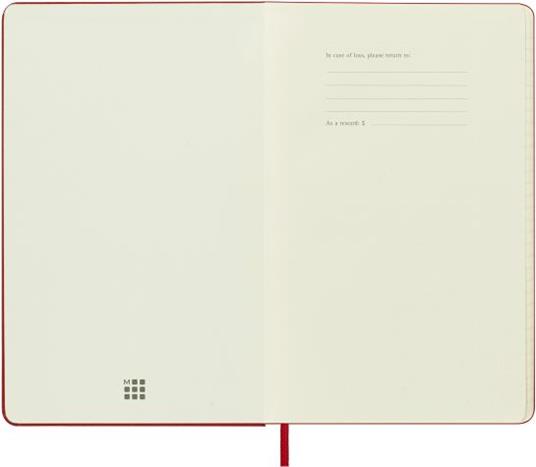 Agenda Moleskine settimanale 2024, 12 mesi, Large, copertina rigida, Rosso scarlatto - 13 x 21 cm - 2