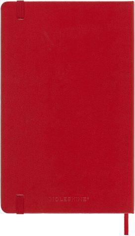 Agenda Moleskine settimanale 2024, 12 mesi, Large, copertina rigida, Rosso scarlatto - 13 x 21 cm - 6