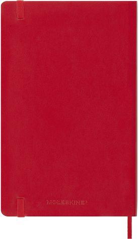 Agenda Moleskine settimanale 2024, 12 mesi, Large, copertina morbida, Rosso scarlatto - 13 x 21 cm - 6