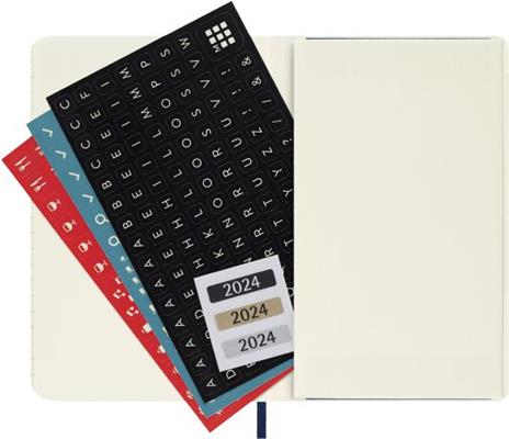 Agenda Moleskine settimanale 2024, 12 mesi, Pocket, copertina morbida, Blu zaffiro - 9 x 14 cm - 5