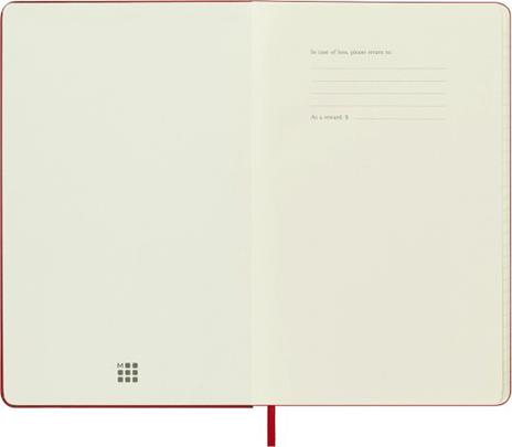 Agenda accademica settimanale Moleskine 2024, 18 mesi, Large, copertina rigida, Rosso scarlatto - 13 x 21 cm - 2