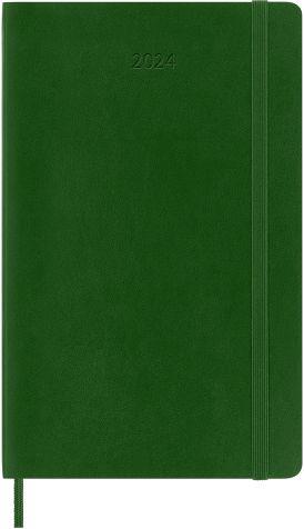 Agenda Moleskine giornaliera 2024, 12 mesi, Large, copertina morbida, Verde  mirto - 13 x 21 cm - Moleskine - Cartoleria e scuola