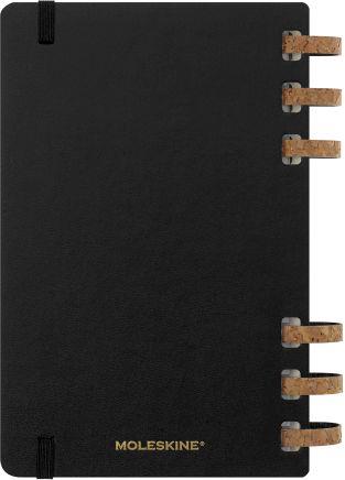 Planner Spiral Moleskine mensile orizzontale 2024, 12 mesi, Large, copertina rigida, Nero - 15 x 21 cm - 17