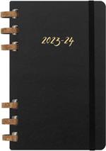 Planner accademico mensile orizzontale Moleskine 2024, 12 mesi, Large, copertina rigida, Nero - 15 x 21 cm