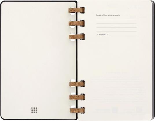 Planner accademico mensile orizzontale Moleskine 2024, 12 mesi, Large, copertina rigida, Nero - 15 x 21 cm - 2