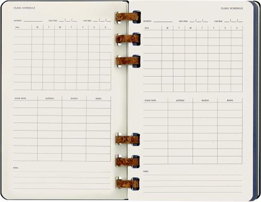 Planner accademico mensile orizzontale Moleskine 2024, 12 mesi, Large, copertina rigida, Nero - 15 x 21 cm - 5