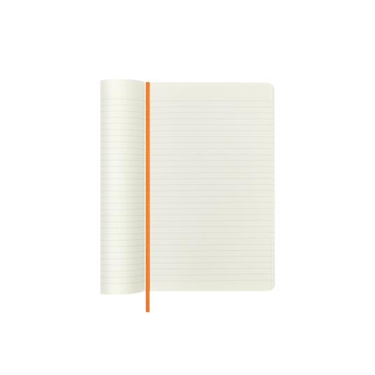 Taccuino Moleskine Precious & Ethical Copertina morbida vegana, a righe, Arancione - 13 x 21 cm - 5