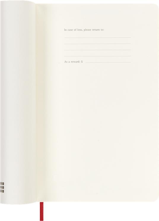 Agenda Moleskine Precious & Ethical settimanale 2024, 12 mesi, Large, copertina morbida, con scatola, Rosso - 13 x 21 cm - 2