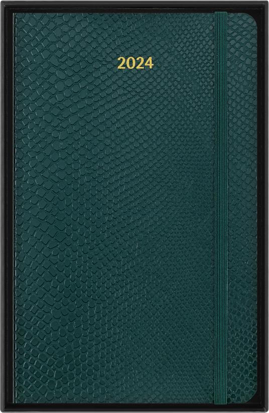 Agenda Moleskine Precious & Ethical settimanale 2024, 12 mesi, Large, copertina morbida, con scatola, Verde - 13 x 21 cm - 7