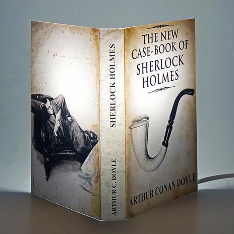 Lampada da tavolo, a forma di libro, Sherlock Holmes - Arthur Conan Doyle
