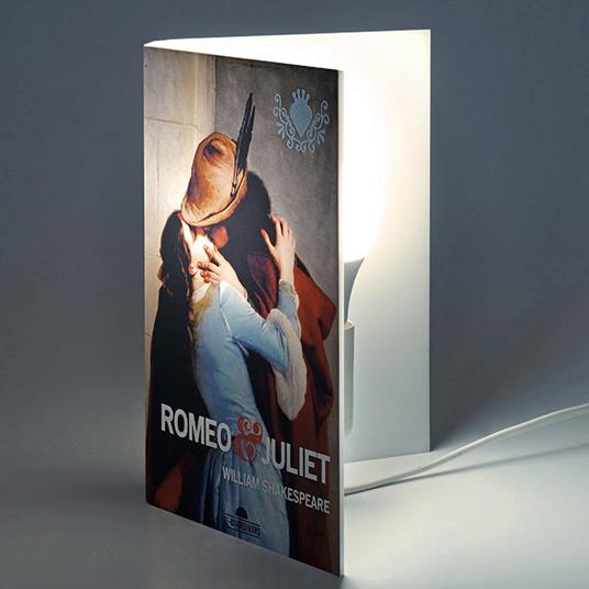 Lampada da tavolo, a forma di libro, Romeo e Giulietta - William Shakespeare - 2