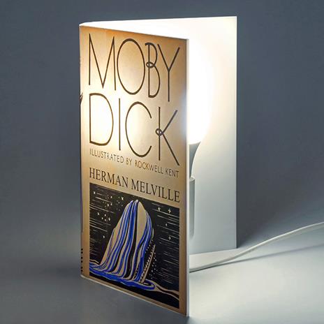 Lampada da tavolo, a forma di libro, Moby Dick - Herman Melville - 2
