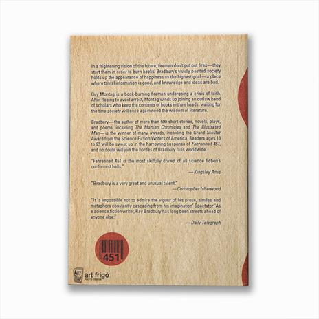 Taccuino Abat Book Fahrenheit 451, Ray Bradbury - 17 x12 cm - 2