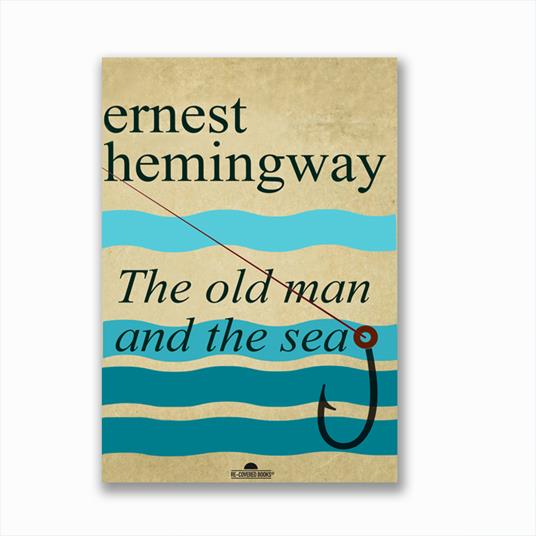Taccuino Abat Book The Old Man and the Sea, Ernest Hemingway - 17 x12 cm