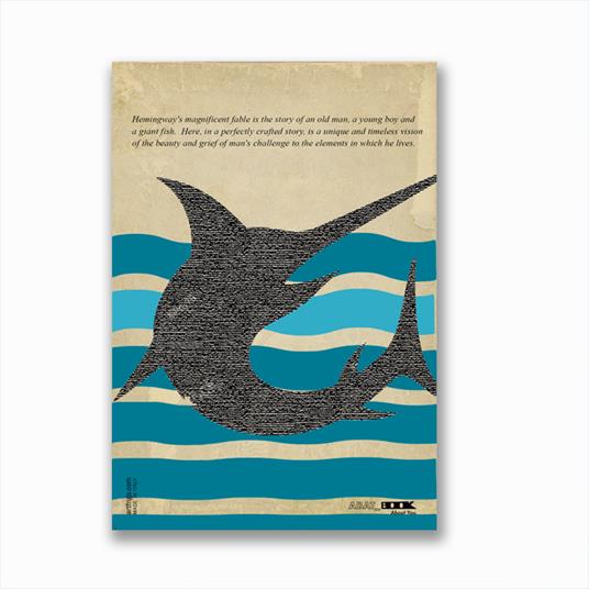 Taccuino Abat Book The Old Man and the Sea, Ernest Hemingway - 17 x12 cm - 2