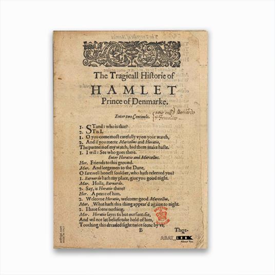 Taccuino Abat Book Hamlet, William Shakespeare - 17 x12 cm - 13