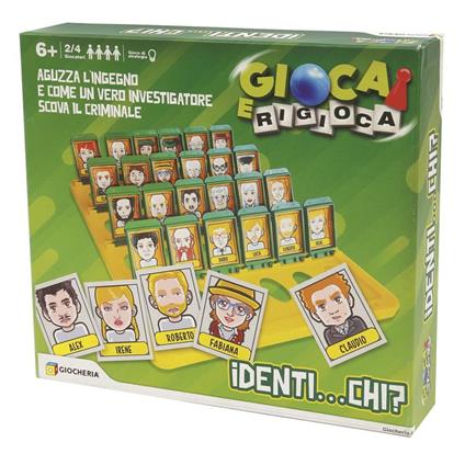 Gioco da tavolo Gioca & Rigioca Identi...Chi?,Giocheria, Eta +
