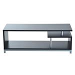 HomCom Mobile Porta-tv in Legno, Nero, 114x40x40.5cm