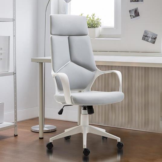 HOMCOM Sedia Ufficio Girevole Ergonomica - Schienale In Rete Traspirante - Altezza Regolabile E Dondolo - Braccioli Ribaltabili - Nero