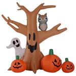 Decorazione Halloween Albero Gonfiabile con Zucche