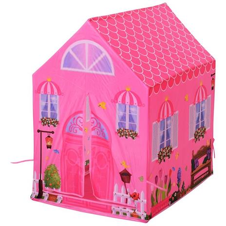 Tenda da Gioco Principessa per Bambina 3+ Anni per Interno e Esterno Rosa 93 x 69 x 103 cm