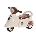 HomCom Triciclo Moto Giocattolo per Bambini 12-36 mesi Senza Pedali con Luci e Suoni Realistici Beige e Marrone