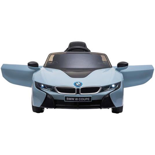HomCom Macchinina Elettrica BMW per Bambini 3-8 anni con Telecomando Luci e Lettore MP3 Blu - 4