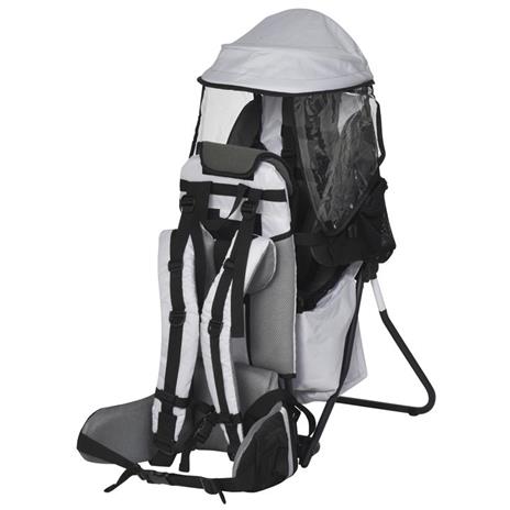 HomCom Zaino Porta Bimbo per Trekking Pieghevole, Impermeabile e con  Tettuccio Rimovibile, Grigio - Homcom - Casa e Cucina | IBS