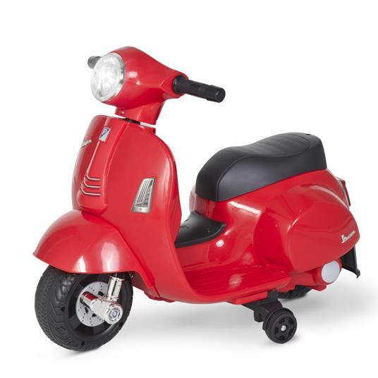 HOMCOM Vespa elettrica per bambini Batteria 6V Fari e Clacson 18-36 mesi