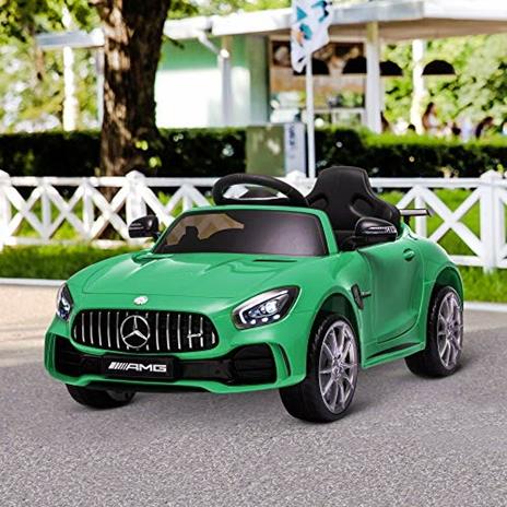 HOMCOM Macchinina per Bambini Elettrica 12V con Telecomando Verde - 2