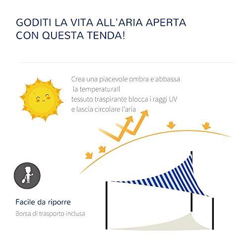 WOLTU Vela Ombreggiante 2x2m in HDPE 180 g/m² Traspirante Tenda a Vela Parasole Quadrato Protezione Solare Respirante Anti UV Giardino Esterni Grigio