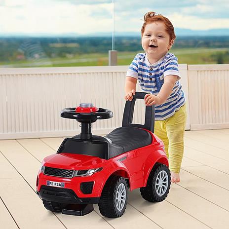 HOMCOM Macchina Cavalcabile con vano contenitore per Bambini 12-36 Mesi - Rosso - 2