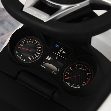 HOMCOM Macchina Cavalcabile per Bambini 12-36 Mesi Maniglione e Barre di Sicurezza Rimovibili - Bianco - 5