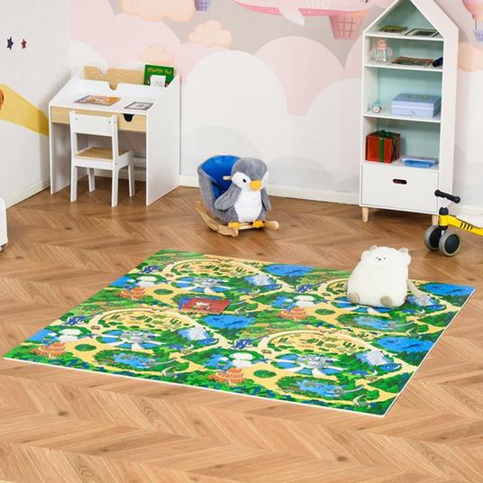 HOMCOM Tappeto Puzzle per Bambini in Schiuma EVA Antiscivolo - Fantasia - 2