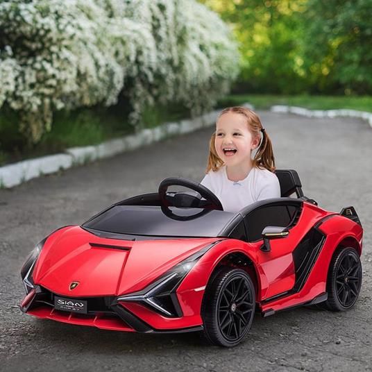 HOMCOM Macchina Elettrica per Bambini Lamborghini Età 3-5 Anni