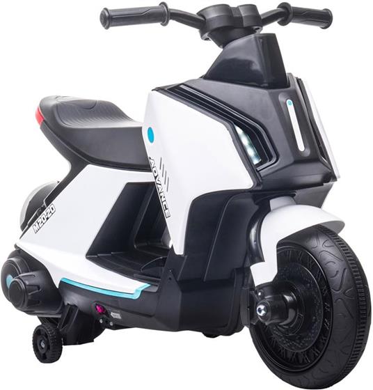 HOMCOM Moto Elettrica per Bambini età 2-4 anni - Bianco - HomCom -  Elettriche - Giocattoli