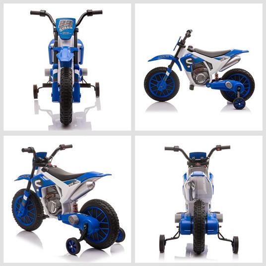 HOMCOM Moto da Cross Elettrica per Bambini da 3-5 Anni - Blu