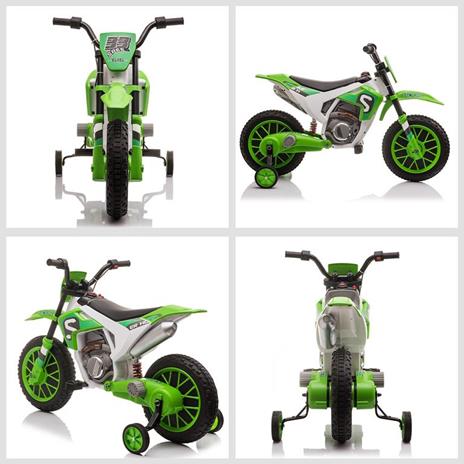 HOMCOM Moto da Cross Elettrica per Bambini da 3-5 Anni - Verde - 5