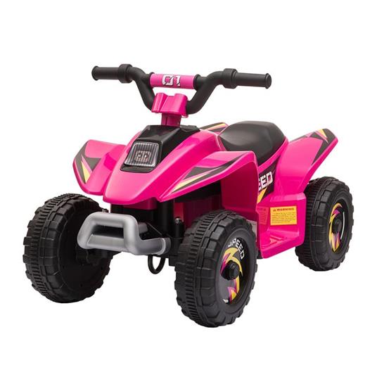 HOMCOM Quad per Bambini Elettrico con Batteria Ricaricabile 6V Rosa