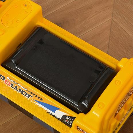 HOMCOM Ruspa Giocattolo 2 in 1 con Escavatore e Mordente, Vano Nascosto, Gioco Cavalcabile Bambini 2-3 Anni, 90x28x58cm, Giallo - 5