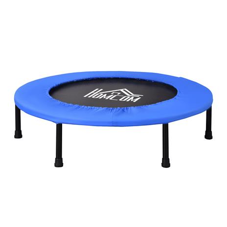 HOMCOM Trampolino Elastico per Jumping Fitness e Allenamento a Casa con Molle e Struttura in Acciaio - Nero/Blu